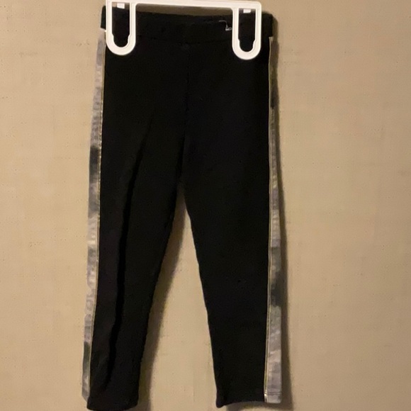 Garanimals Black and Silver Leggings with Sleek Design - Picture 1 of 4